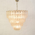 Luxe Light and Home Gloria Chandelier with Brazilian Quartz Rock Crystal Points
