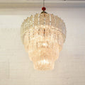 Luxe Light and Home Gloria Chandelier with Brazilian Quartz Rock Crystal Points