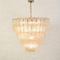 Luxe Light and Home Gloria Chandelier with Brazilian Quartz Rock Crystal Points