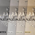 Grand Black Crystal Chandelier: 24-Light Modern Fixture for High Ceilings