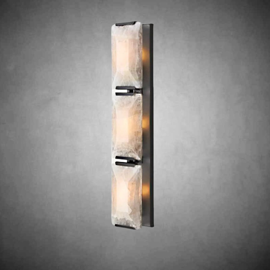 Harlew Calcite Triple Wall Sconce