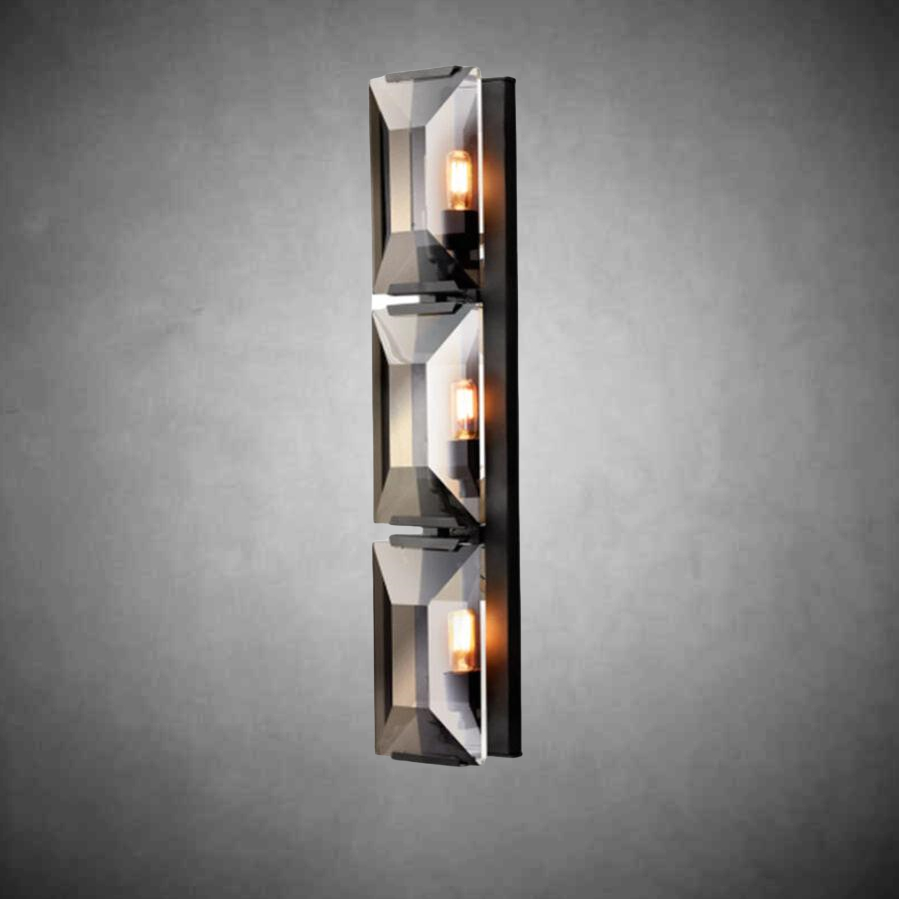 Harlew Crystal Triple Wall Lamp