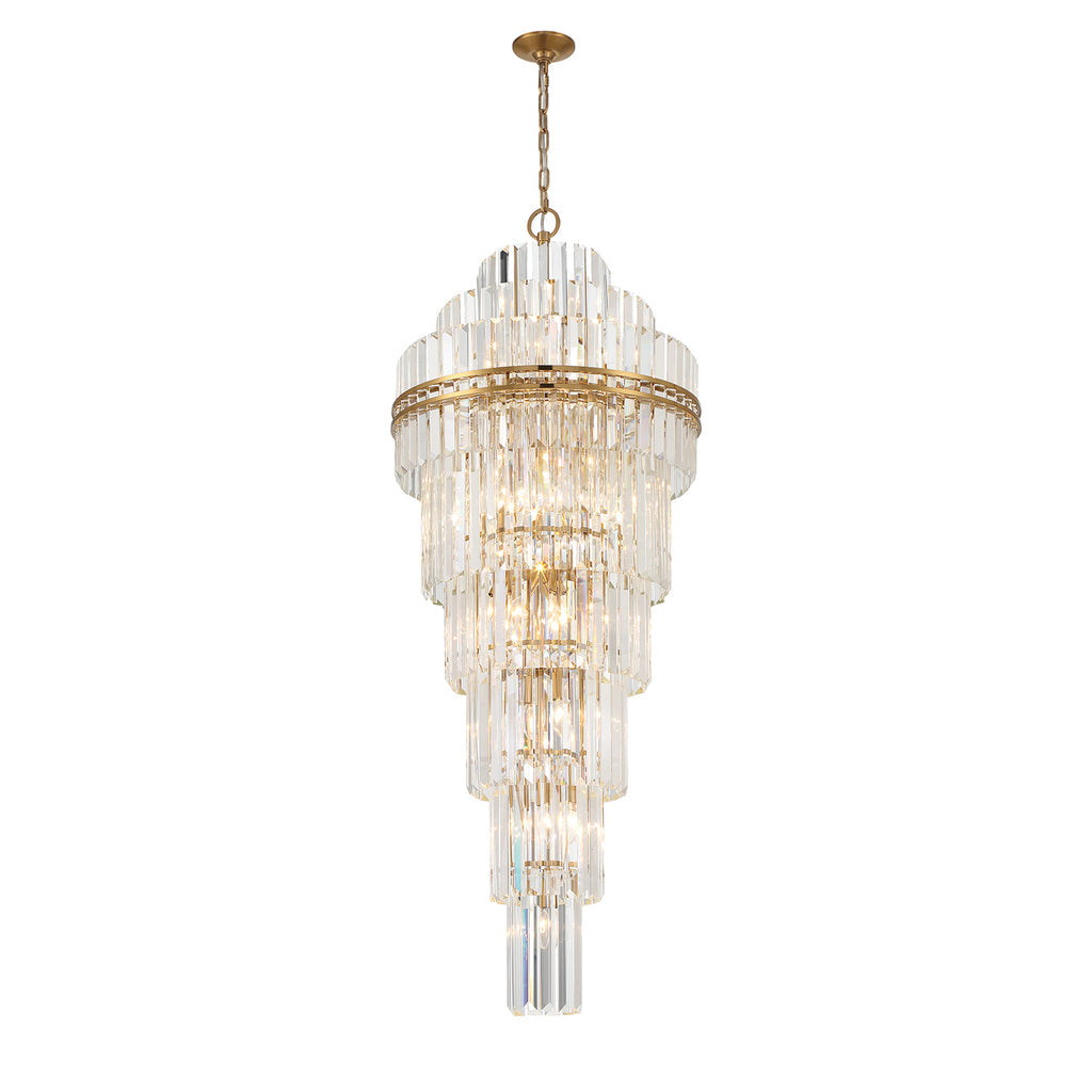 Hayer Multi-Layer Crystal 31 Light Chandelier
