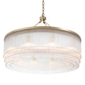 Hector 10-Light Chandelier: Grand Gold Finish, Crystal Accents for Elegant Homes