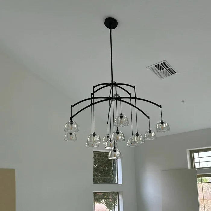 James Modern Glass Round Chandelier Lighting 36'' 48" 60"