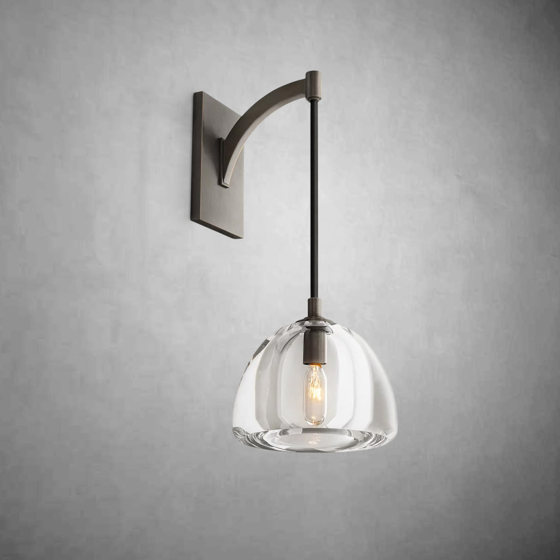 Hemispher Modern Glass Wall Sconce