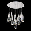 Hibiscus LED Multi Light Pendant Light in Polished Nickel (21-Light).