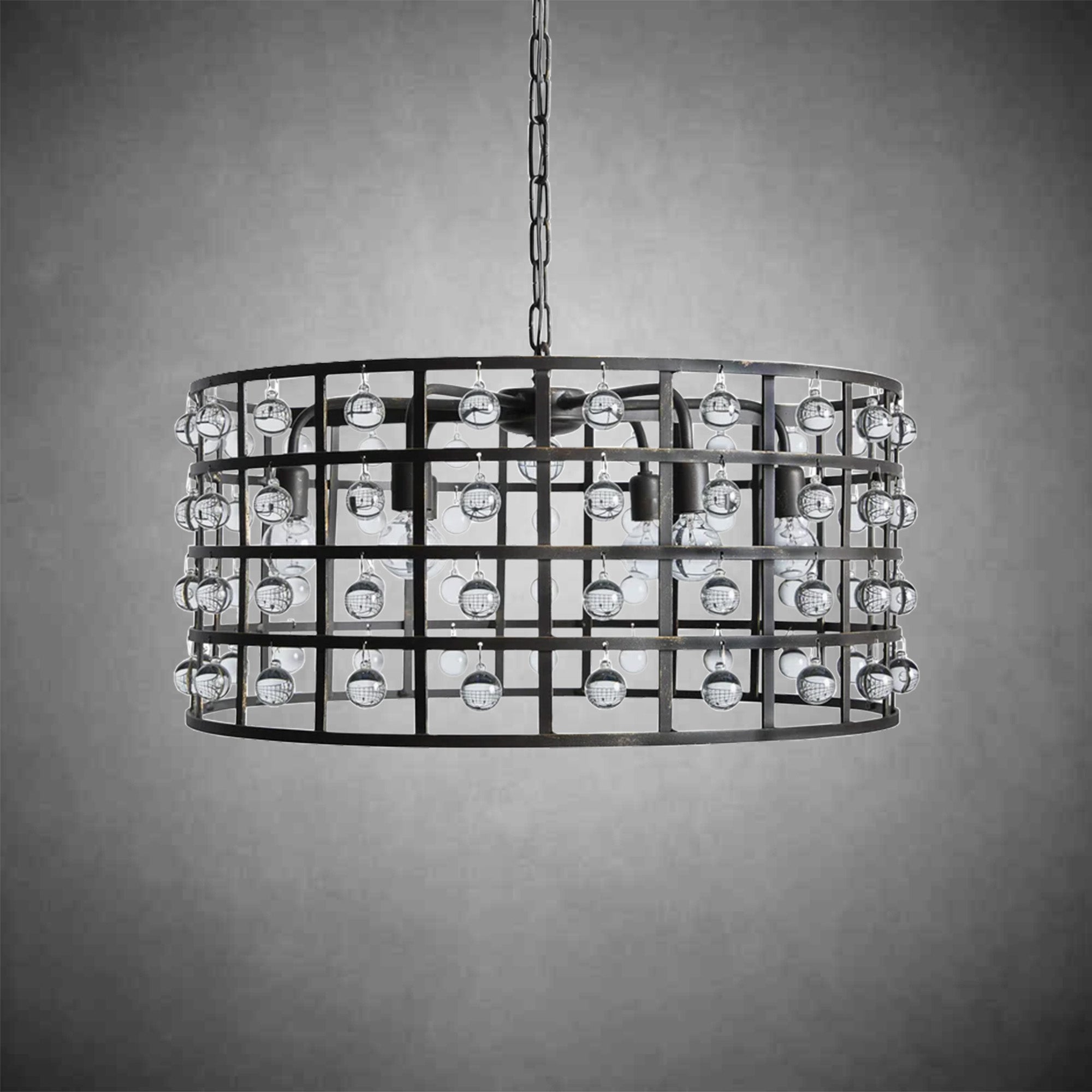 La Cage Round Chandelier 6/8/12 Light