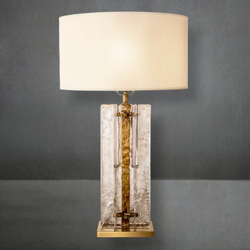 Lattce Glass Table Lamp 30"