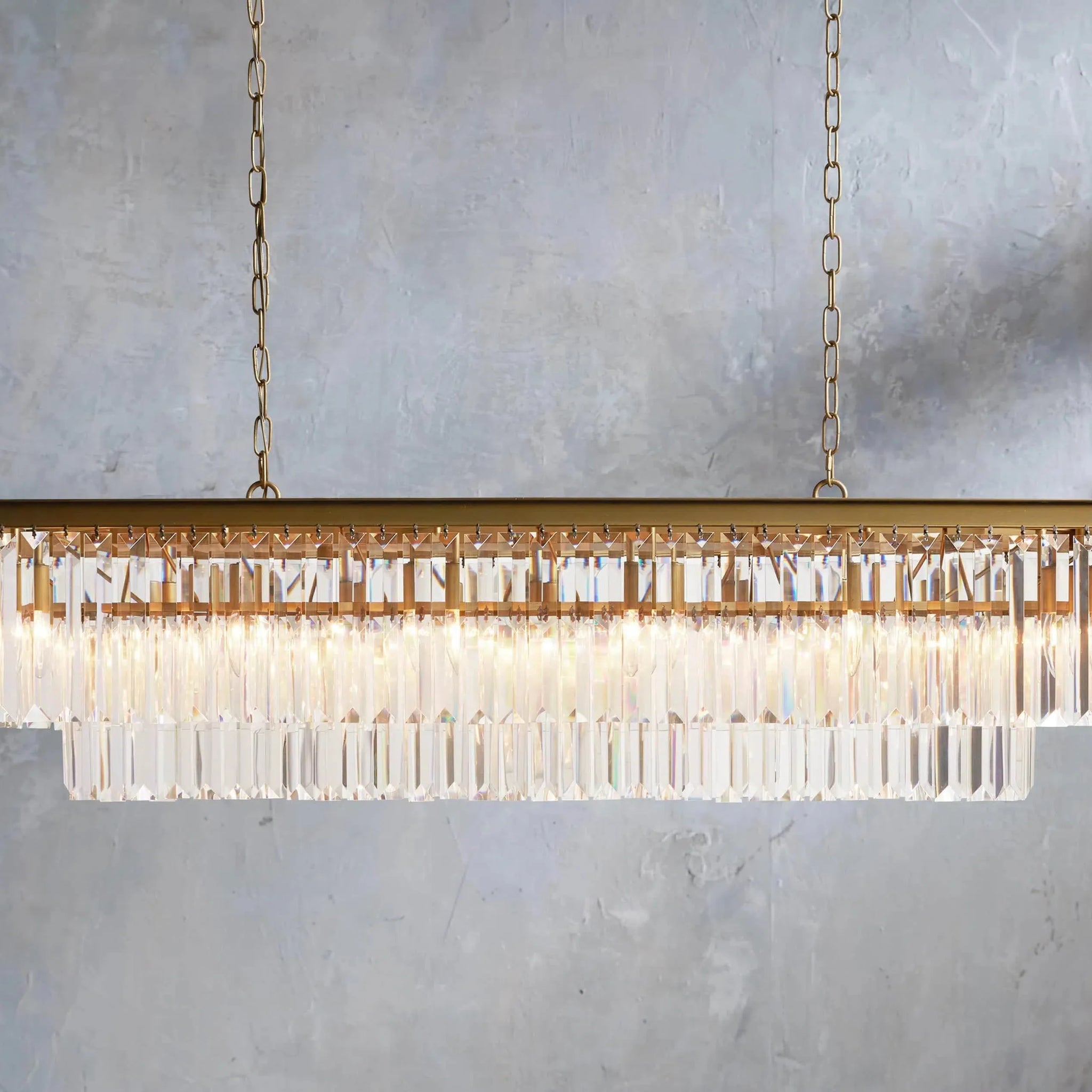 Leyland Tiered Rectangular Chandelier