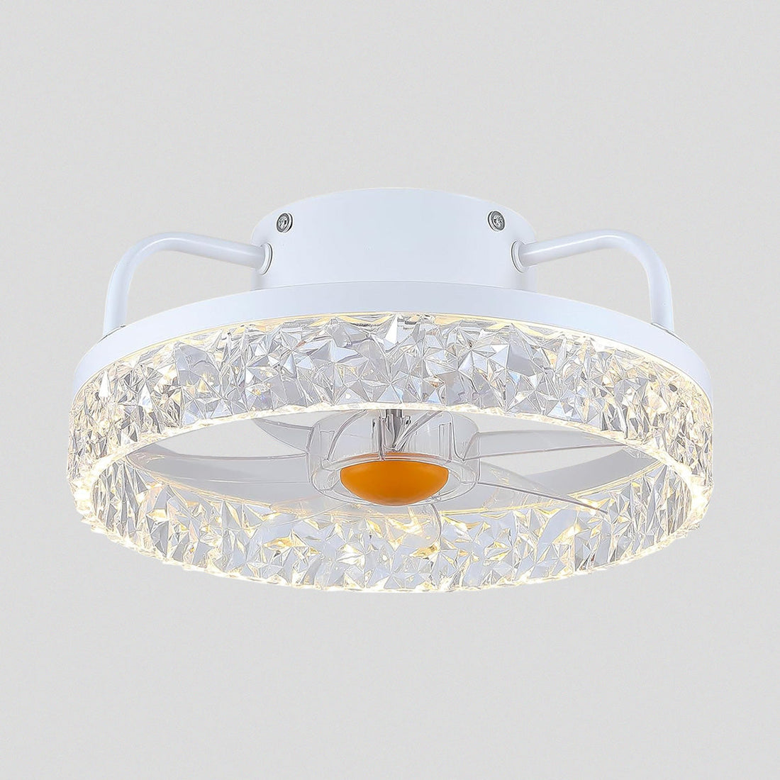 Low Profile Ceiling Fan Light with Remote 13"