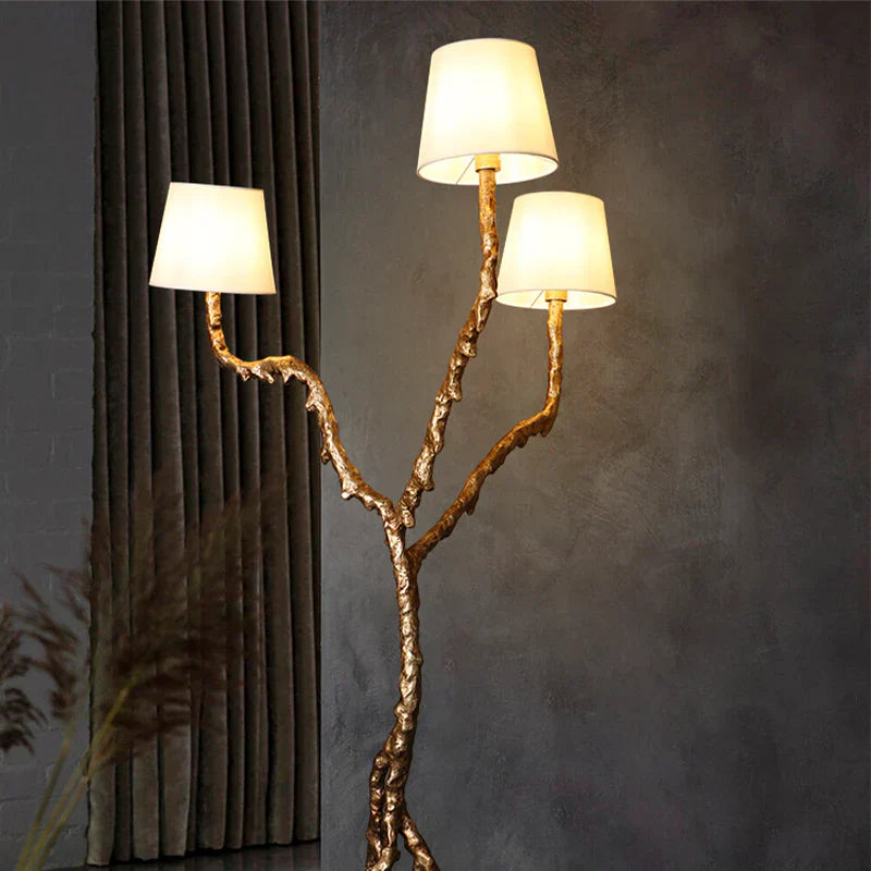 Luxury 3-Head Floor Lamp for Living Room and Bedroom