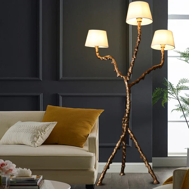 Luxury 3-Head Floor Lamp for Living Room and Bedroom