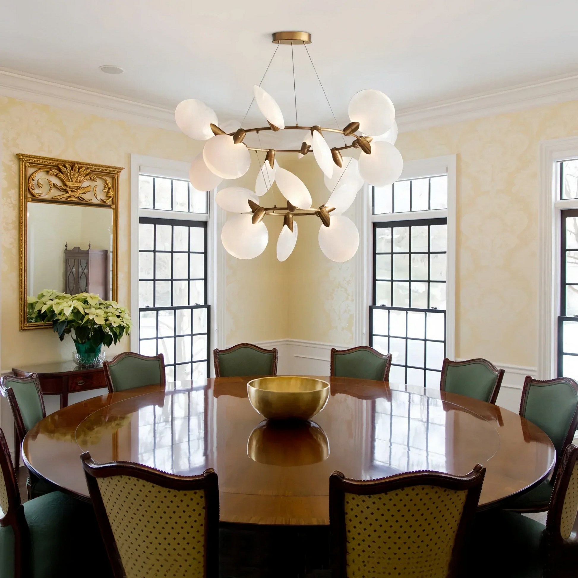 Lyla 2-Tiered Halo Chandelier-Fanci Lamps