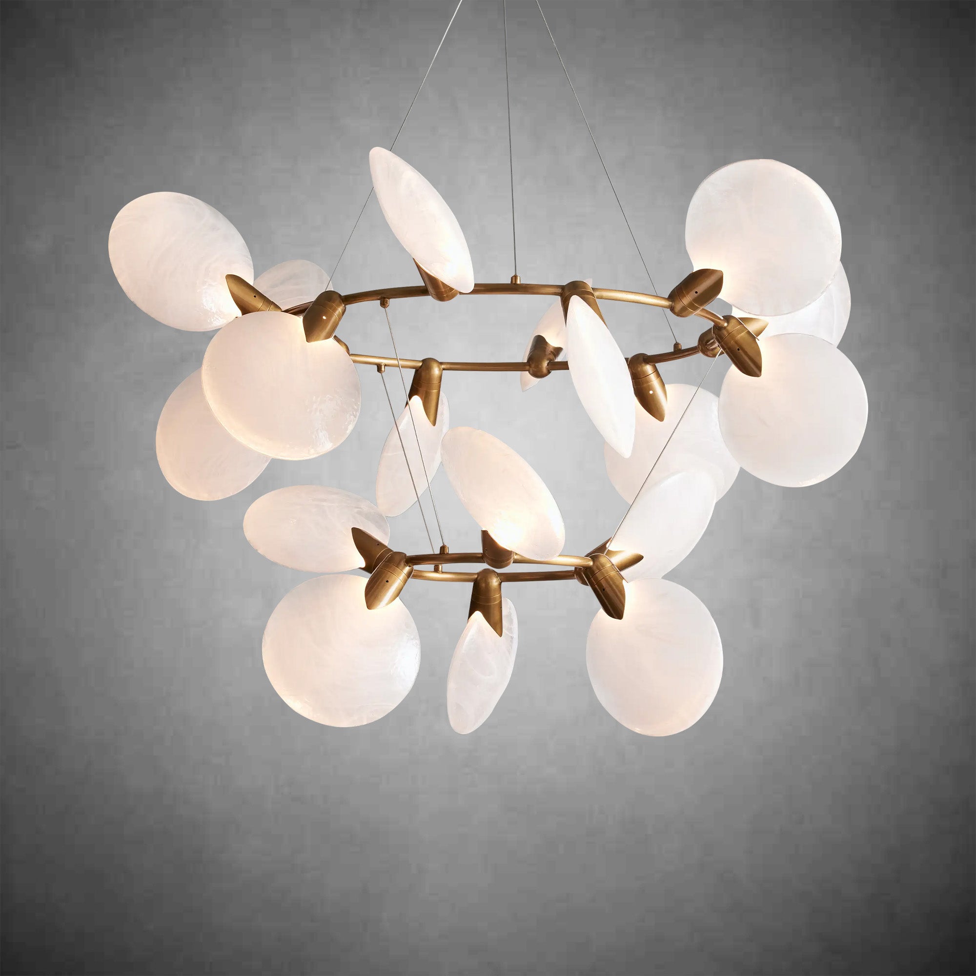 Lyla 2-Tiered Halo Chandelier