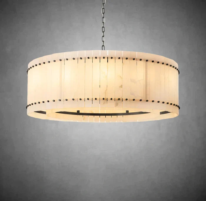 Marisol Alabaster Round Chandelier