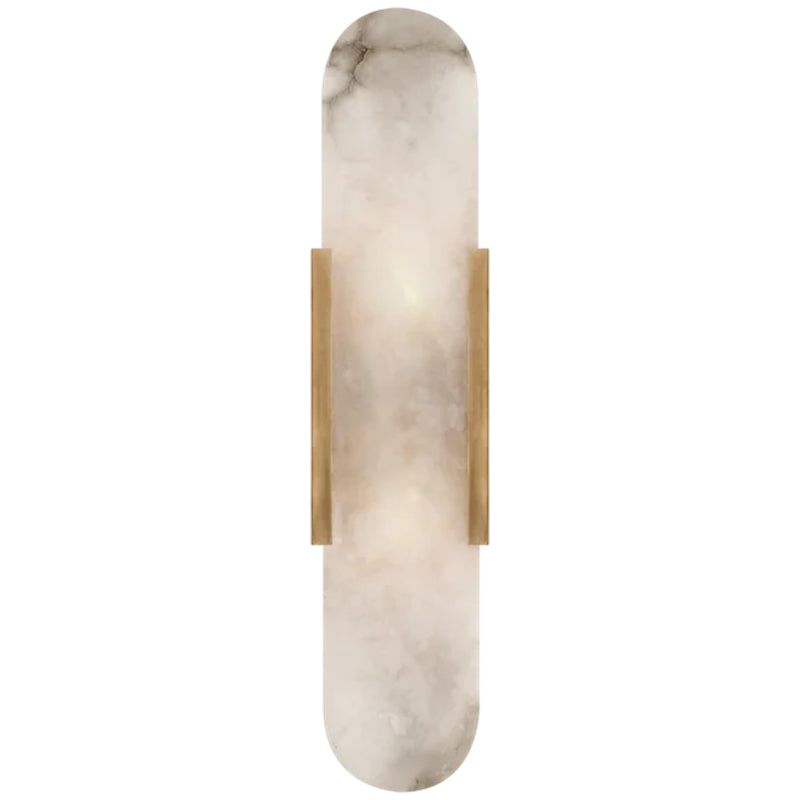 Melange Elongated Alabaster Wall Sconce