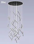 Modern Italian Creative Art Sticks Ceiling Chandelier for Living Room/Staircase/Hotel Lobby， round ,rectangle, extra large , oversized, sticks, acrylic, adjustable, foyer, duplex