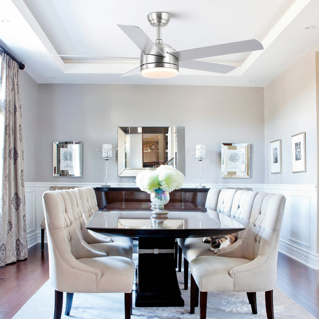 Modern Recessed Ceiling Fan Light
