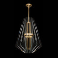 Newton 3-Light Geometric LED Chandelier: Modern Elegance for Your Home