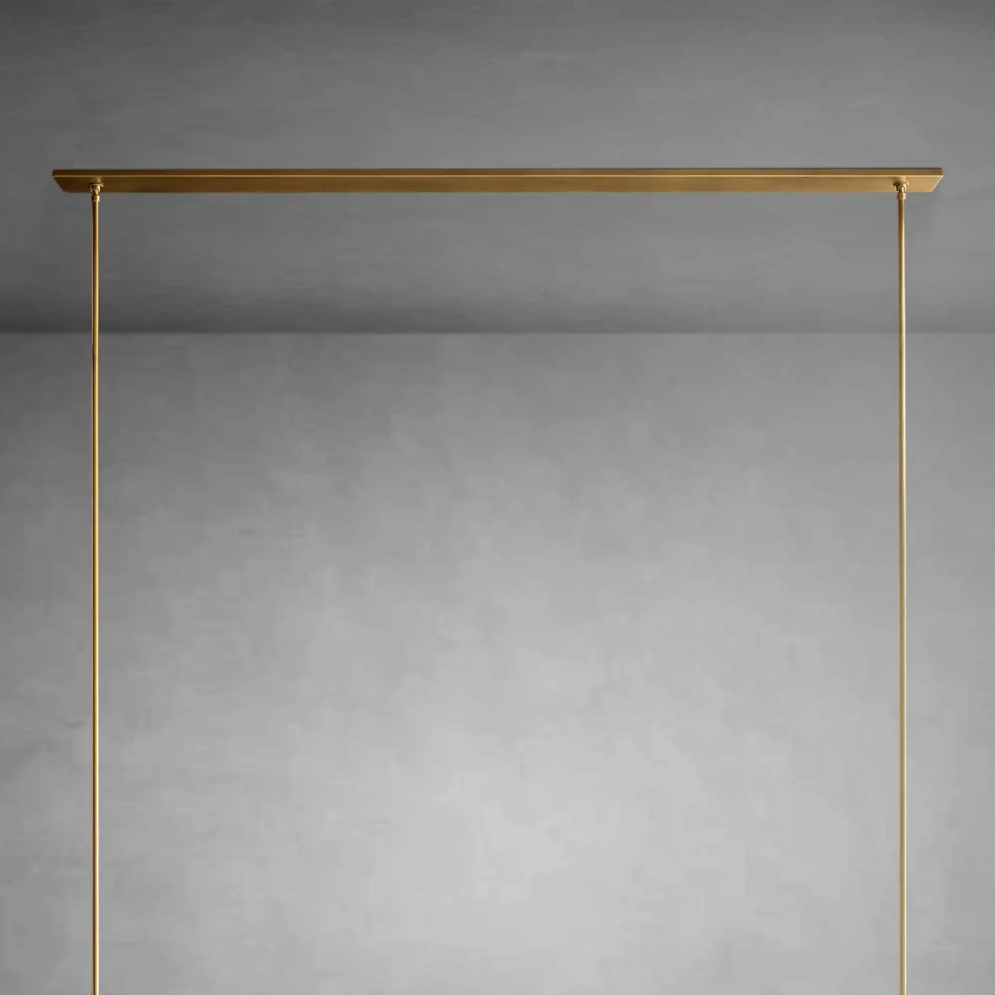 Nova Linear Milk Glass Chandelier – Brass & Bronze Finish