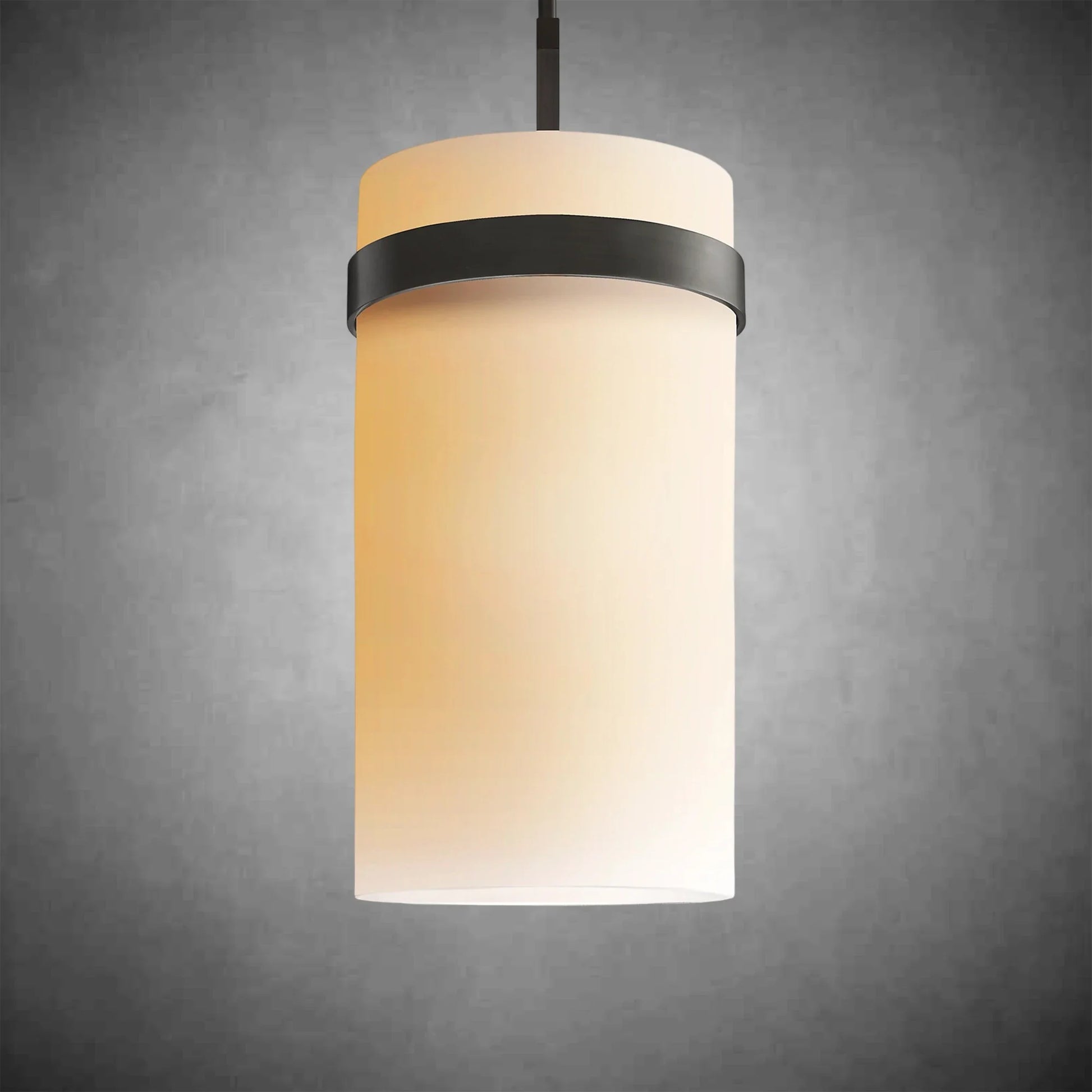 Nova Milk Glass Pendant Light – Brass & Bronze Finish, 5‑12″