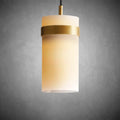 Nova Milk Glass Pendant Light – Brass & Bronze Finish, 5‑12″