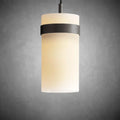 Nova Milk Glass Pendant Light – Brass & Bronze Finish, 5‑12″