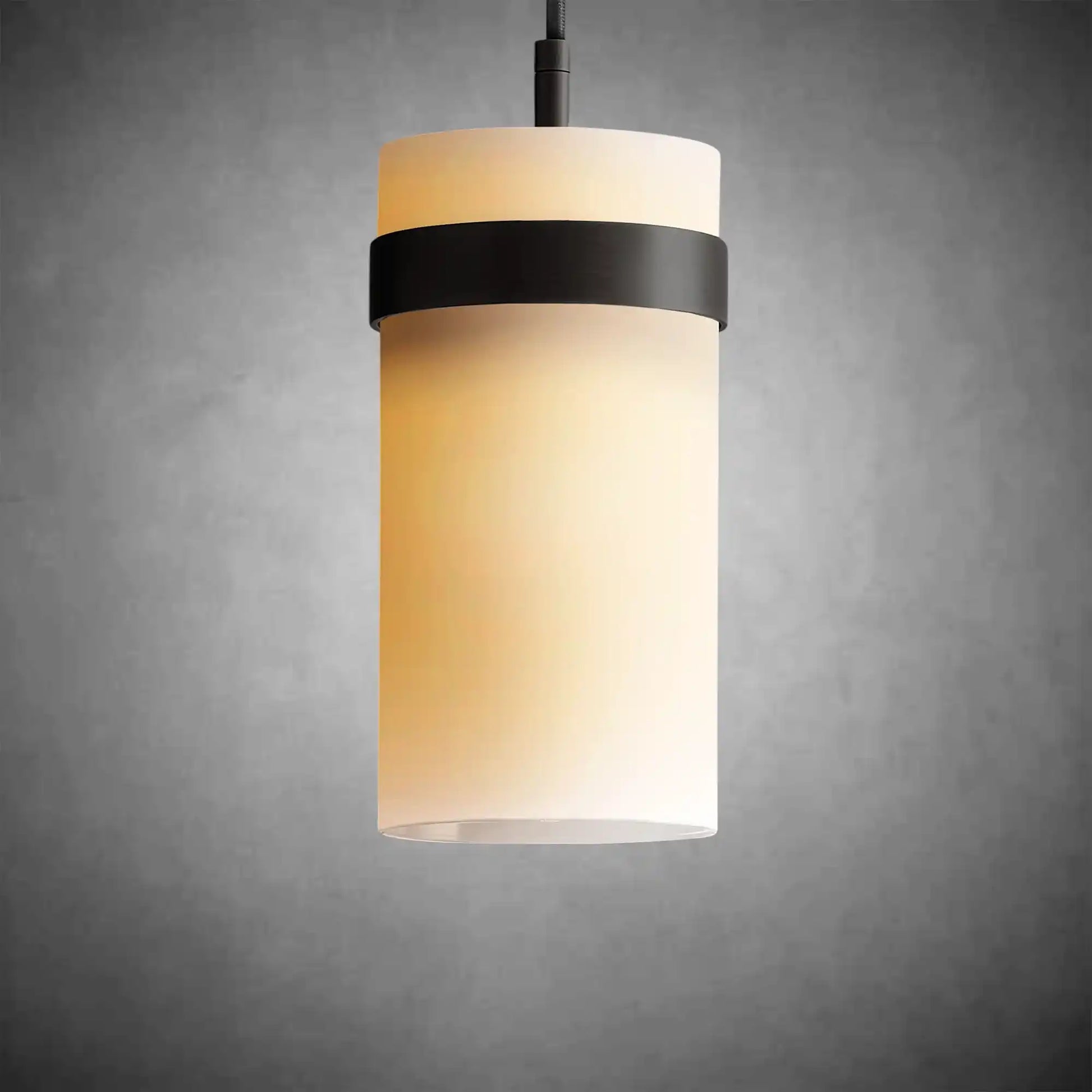 Nova Milk Glass Pendant Light – Brass & Bronze Finish, 5‑12″