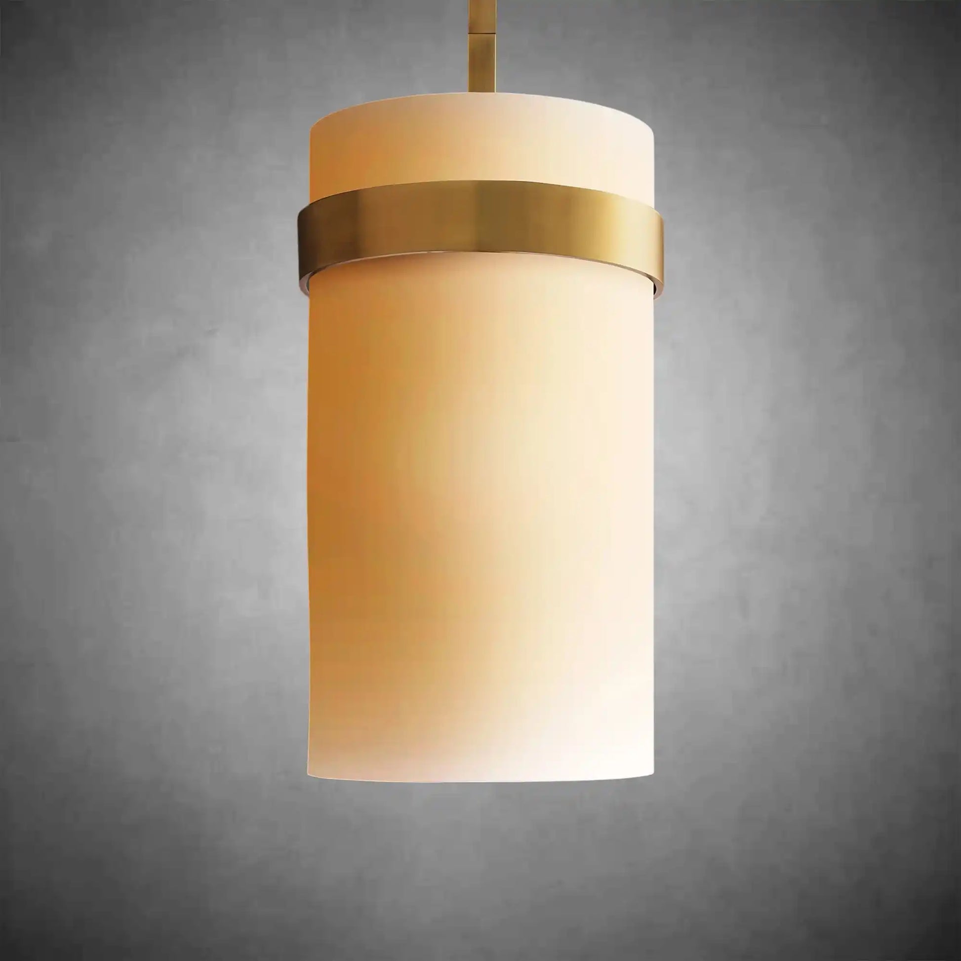 Nova Milk Glass Pendant Light – Brass & Bronze Finish, 5‑12″