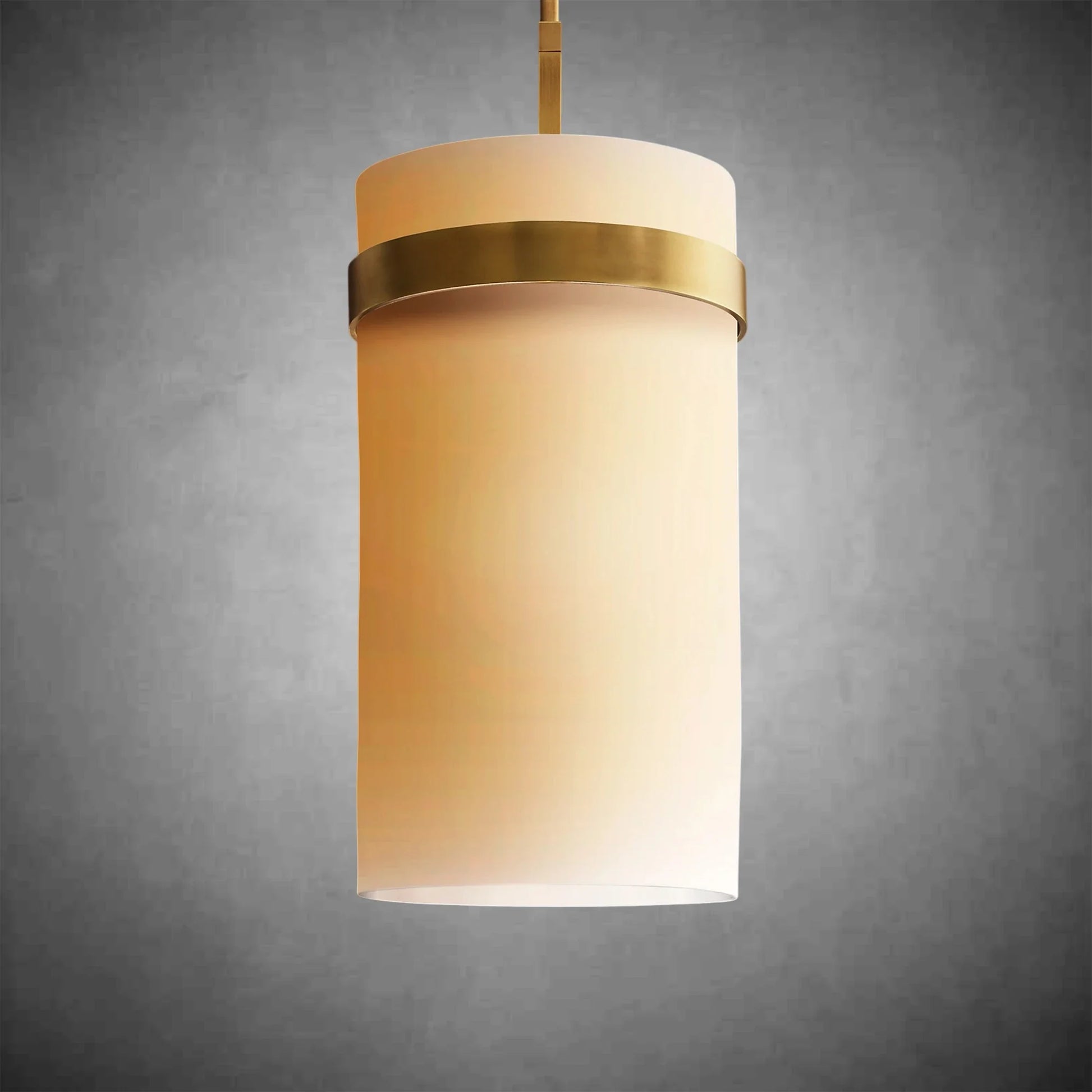 Nova Milk Glass Pendant Light – Brass & Bronze Finish, 5‑12″