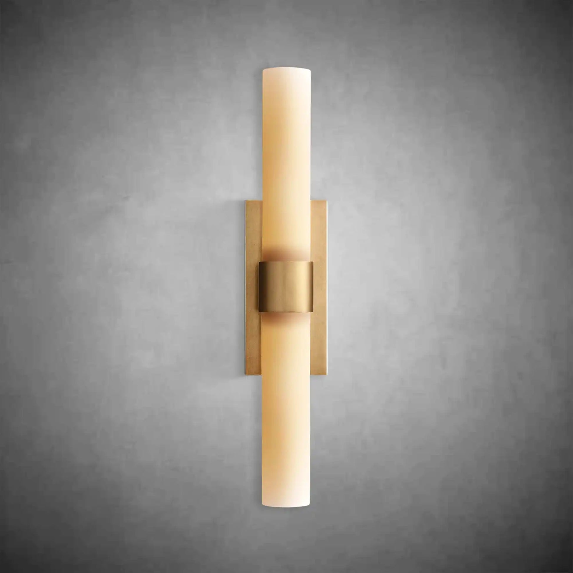 Nova Milk Glass Sconce – Art Deco Brass, Bronze, Nickel