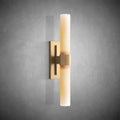 Nova Milk Glass Sconce – Art Deco Brass, Bronze, Nickel