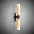 Nova Milk Glass Sconce – Art Deco Brass, Bronze, Nickel