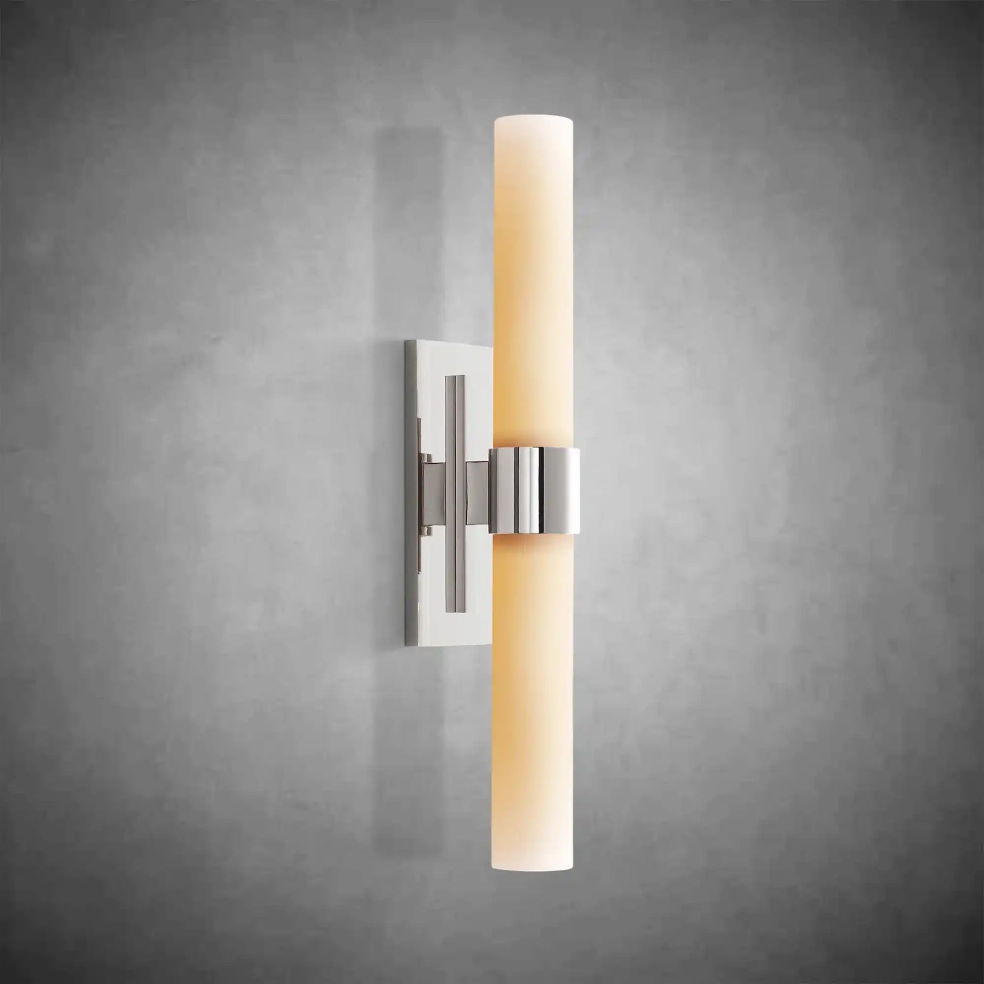 Nova Milk Glass Sconce – Art Deco Brass, Bronze, Nickel