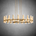 Nova Round Milk Glass Chandelier