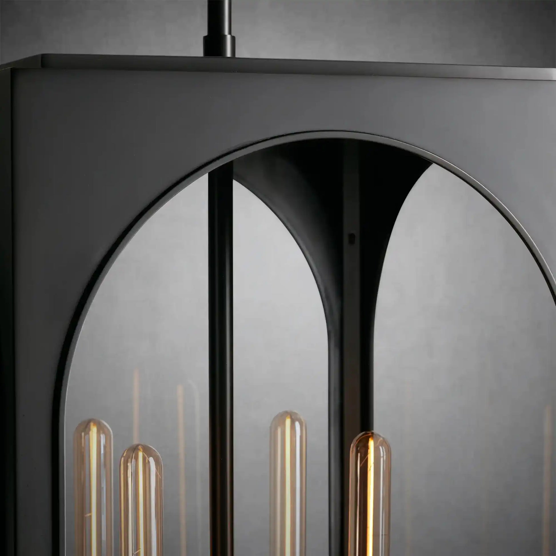 Palladian Outdoor Pendant – Brass or Bronze 28‑inch Wall Sconce