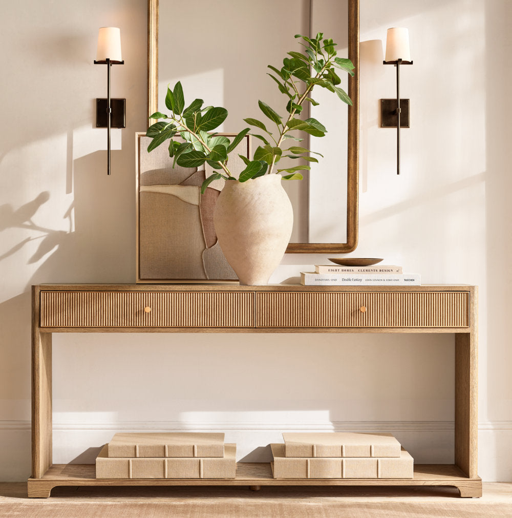 Paricia Fabric Shade Torch Sconce