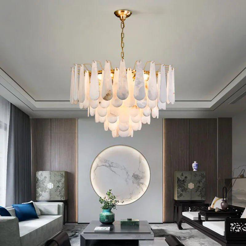 Patra Alabaster Chandelier Light
