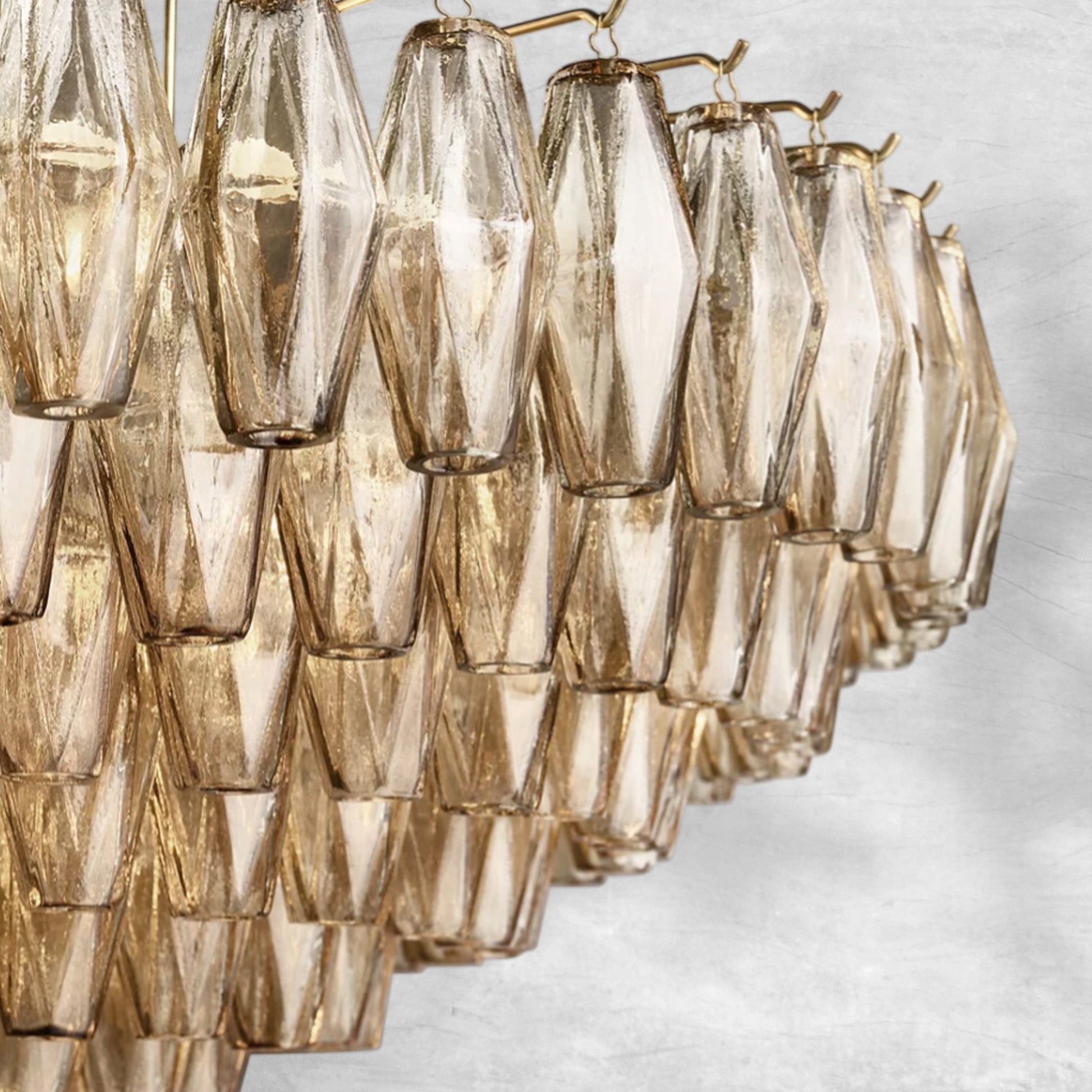 Clear Glass Tiered Round Chandelier – 37‑, 47‑, 62‑Inch Options