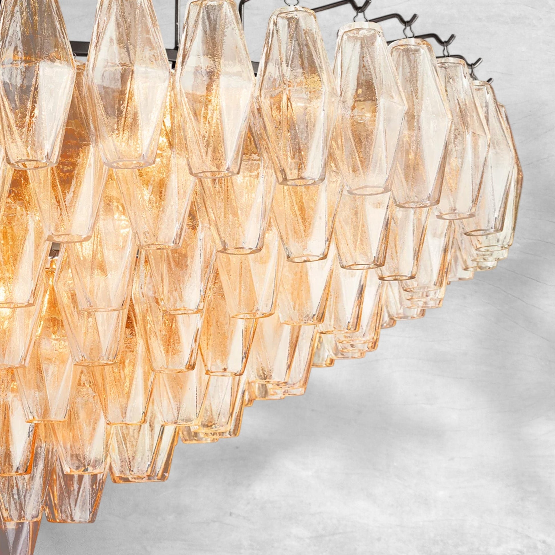 Clear Glass Tiered Round Chandelier – 37‑, 47‑, 62‑Inch Options