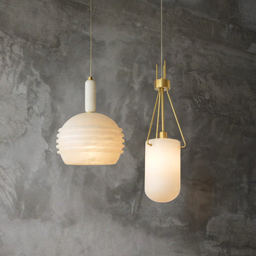 Lottie Marble Pendant Light, Alabaster Pendant