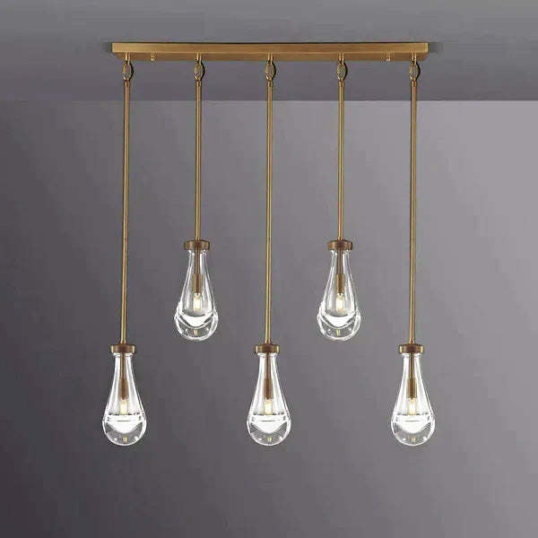 Raindrop Linear Chandelier 5-Light 36''