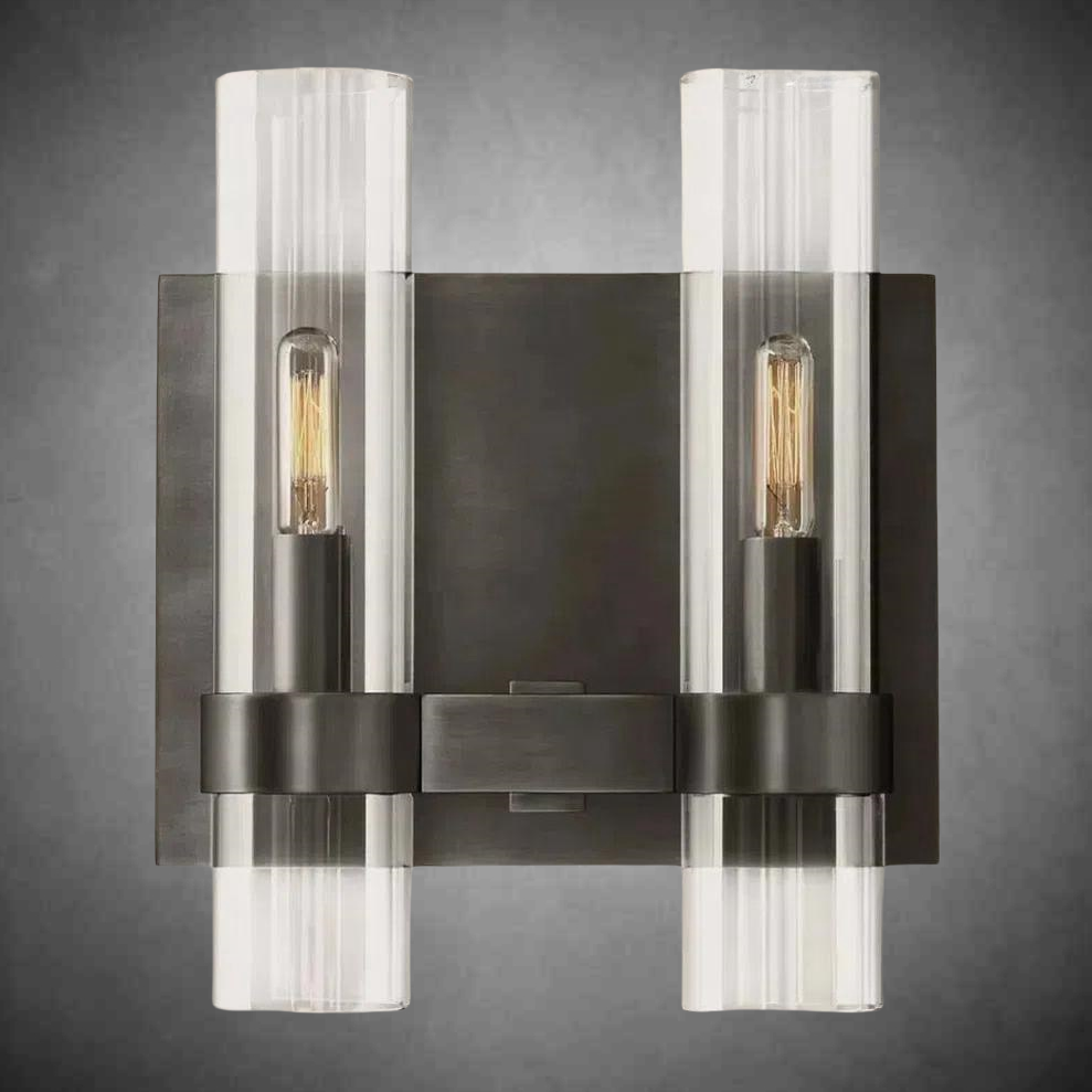 Raveller Glass Double Wall Sconce