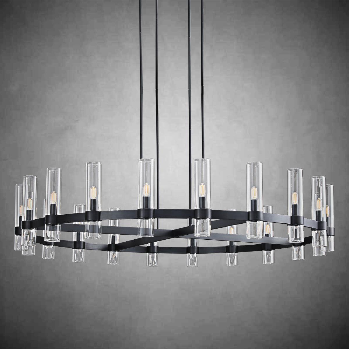 Raveller Round Glass Chandelier 60"