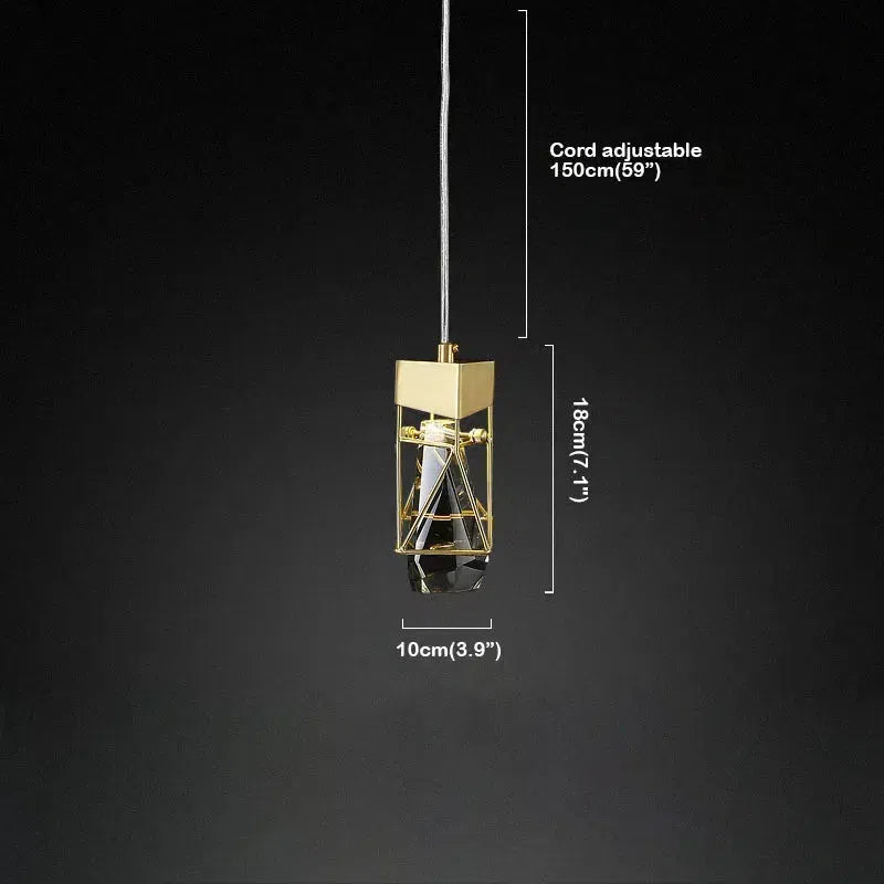 Riley Modern Crystal Pendant 1 Lights