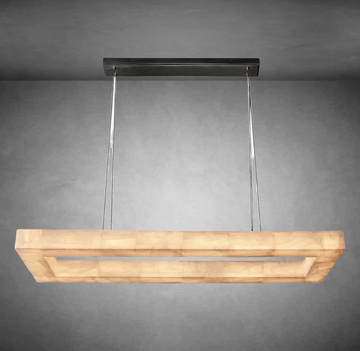 Rivago Rectangular Calcite Chandelier 54"72''