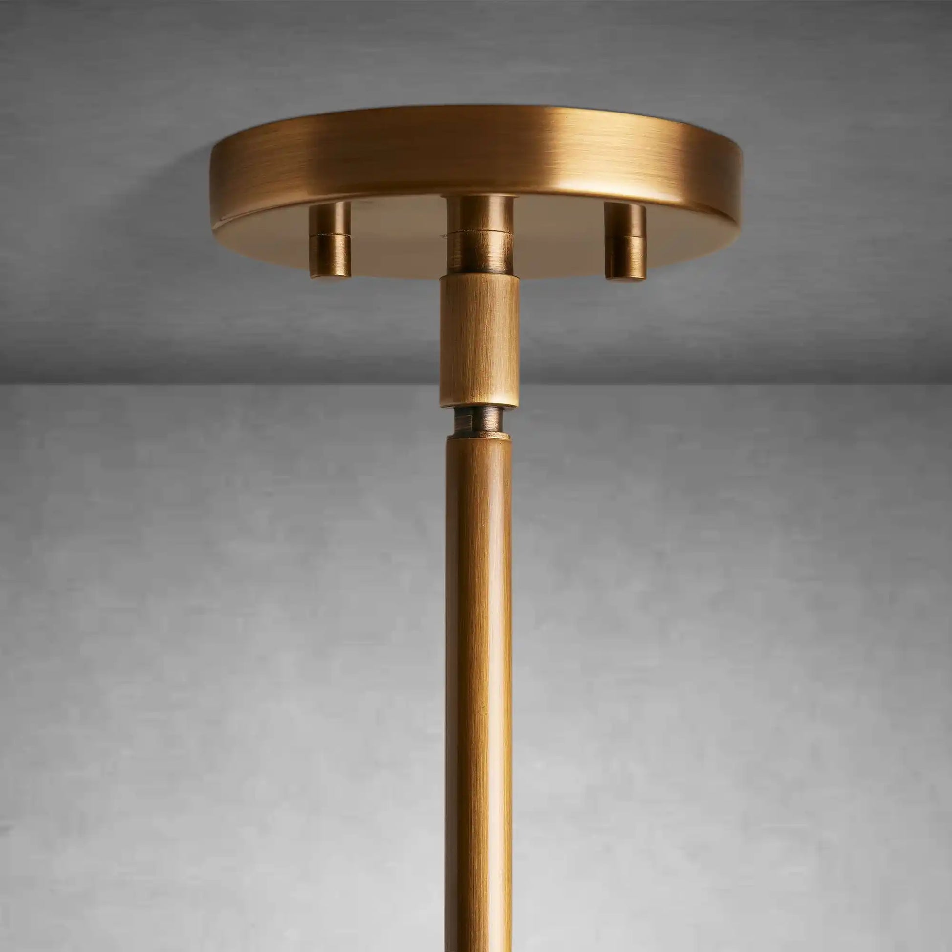 Romy Matte Porcelain Glass Dome Pendant Light with Brass Finish