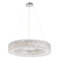Sarella 18-Light Unique Statement Drum Chandelier with Clear Heritage Crystal