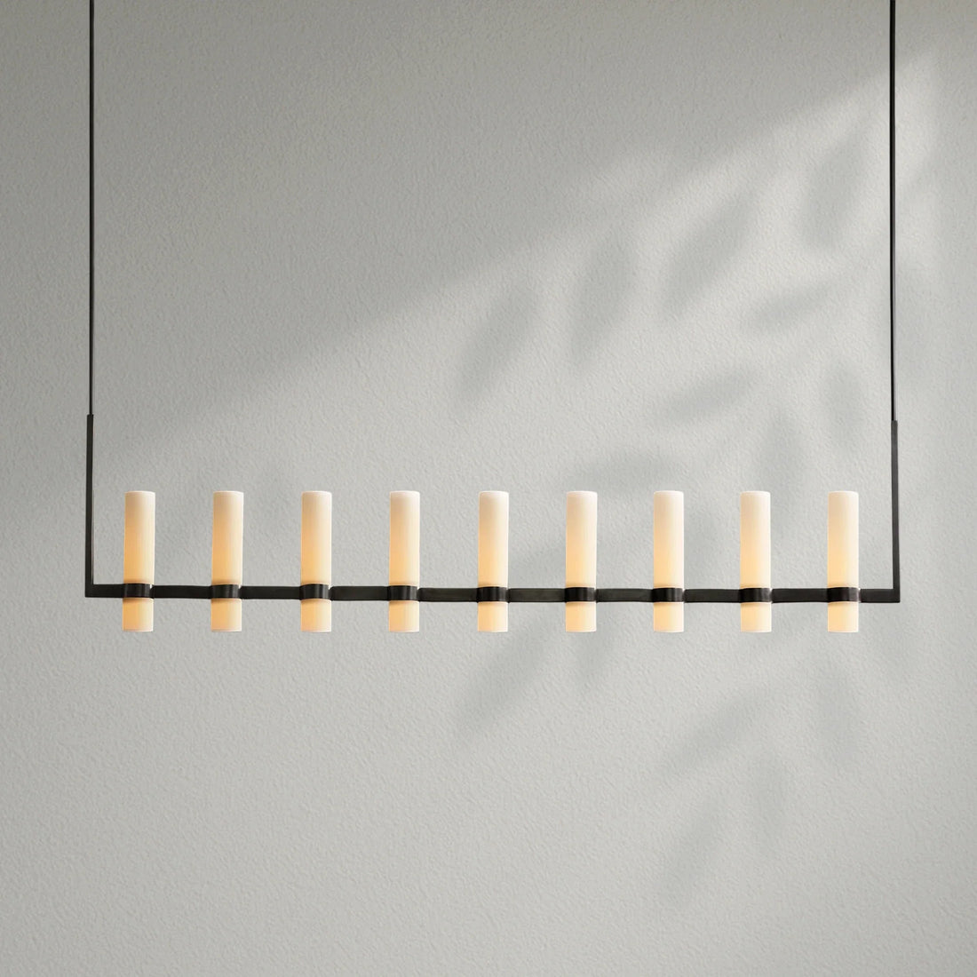 Savelle Linear Milk Glass Chandelier
